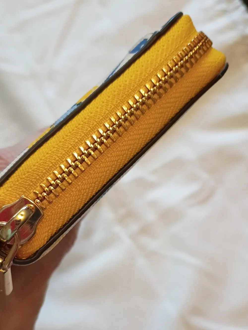 kate spade Yellow Floral Zip-Around Wallet